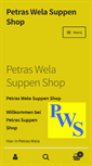 Mobile Screenshot of petras-wela-shop.de
